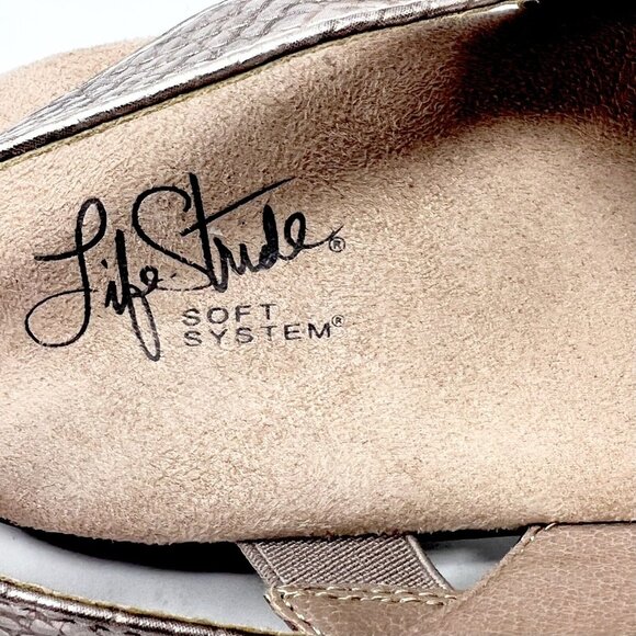 Life Stride Ezriel Copper Vegan Snake Pattern  Sandal Size‎ 10 M - Picture 5 of 9